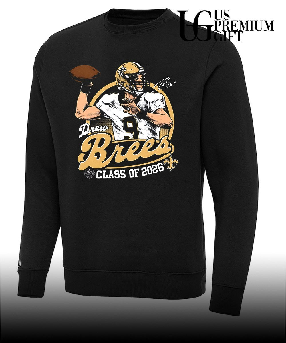 Drew Brees Class of 2026 Purdue Boilermakers Football Hall of Fame shirt