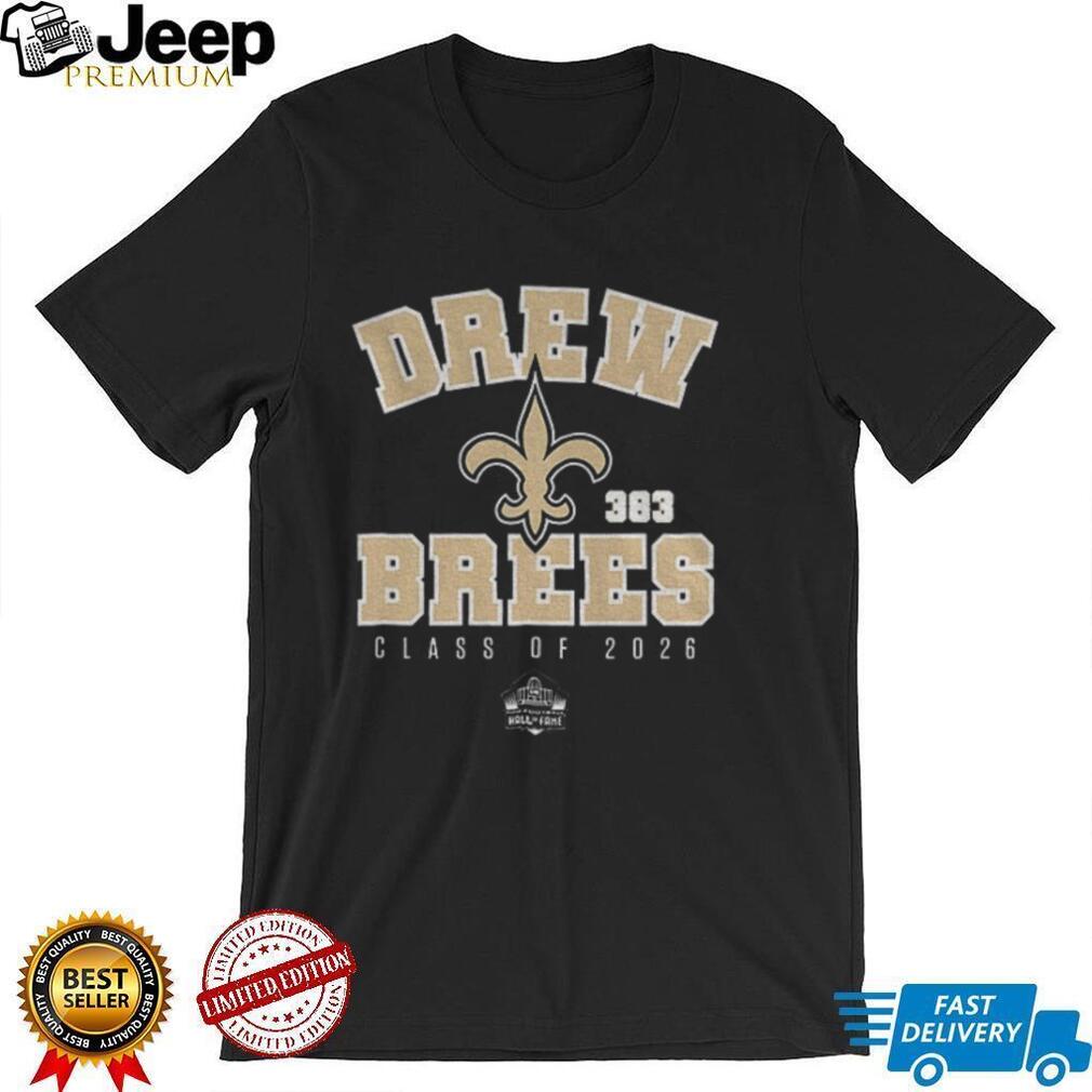 Drew Brees Saints Class of 2026 Enshrinee shirt