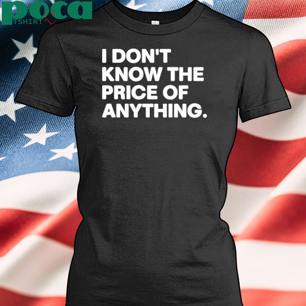 Drew Carey Wearing I Don’t Know The Price Of Anything T-Shirt