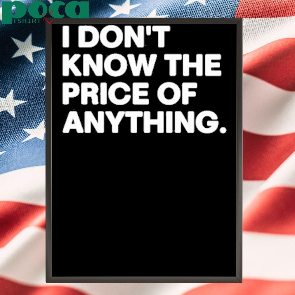 Drew Carey Wearing I Don’t Know The Price Of Anything T-Shirt