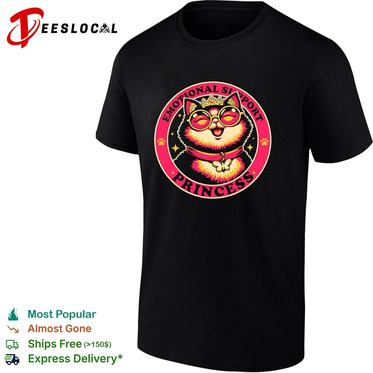 Dungeon Crawler Carl Emotional Support Cat Princess shirt