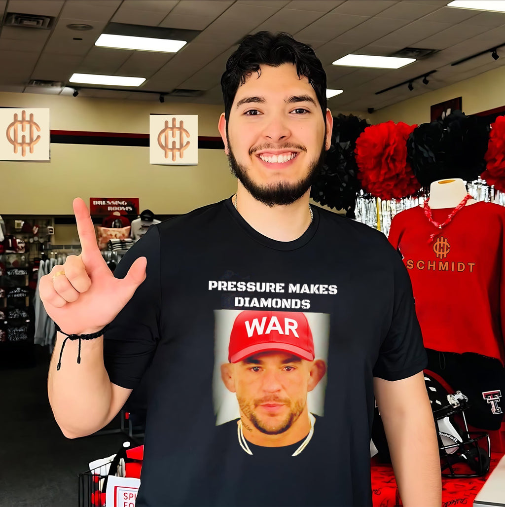 Dustin Poirier Mugshot Pressure Makes Diamonds shirt