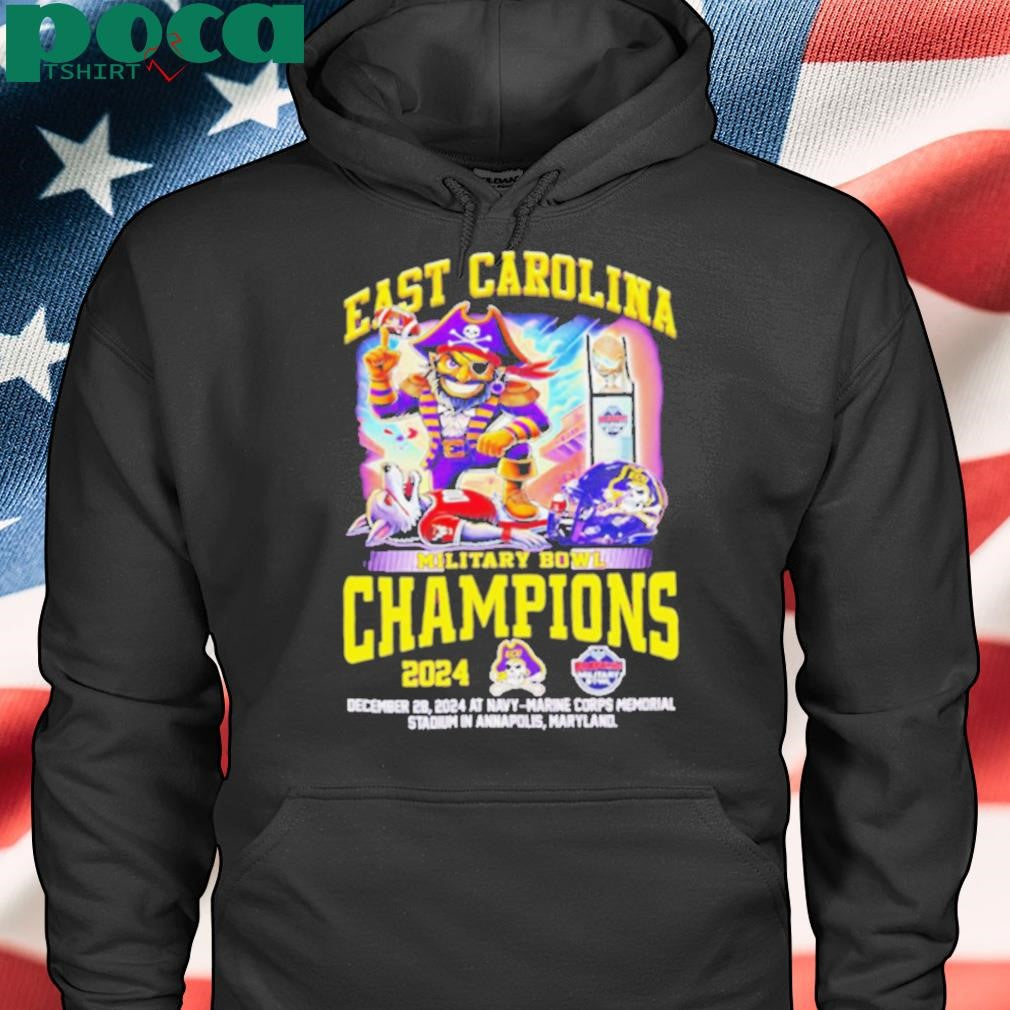 East Carolina Pirates Let’s Celebrate 2024 Military Bowl Champions shirt