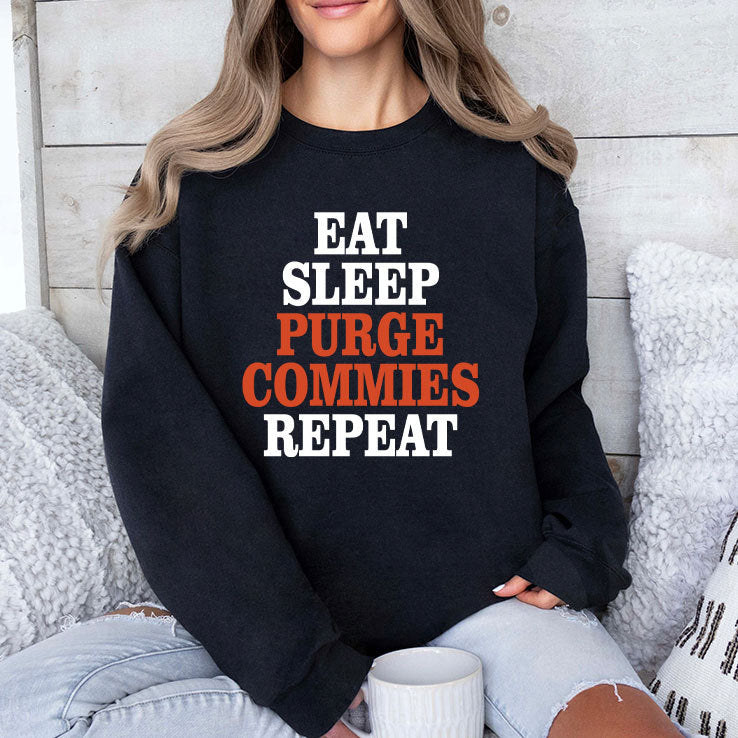 Eat Sleep Purge Commies Repeat Anti Communist Shirt