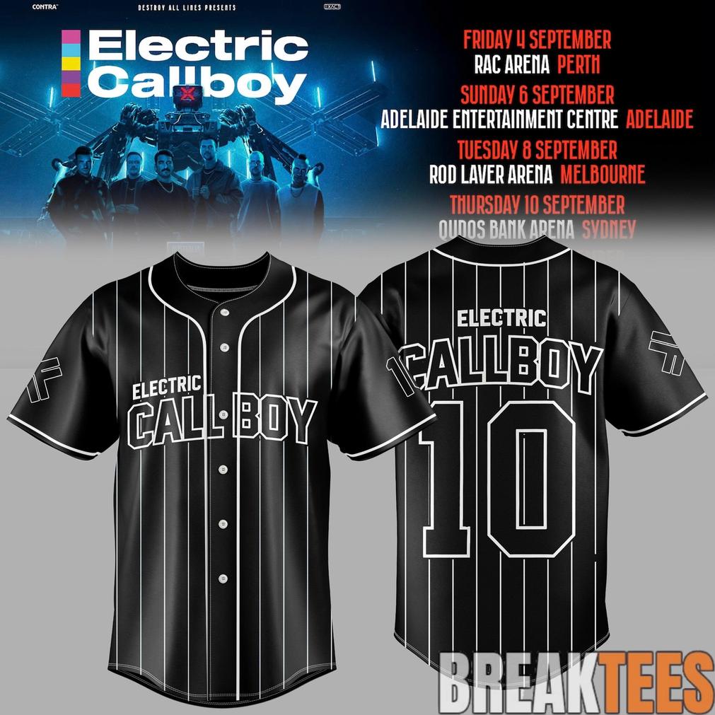 Electric Callboy TANZNEID World Tour 2026 Classic Baseball Jersey
