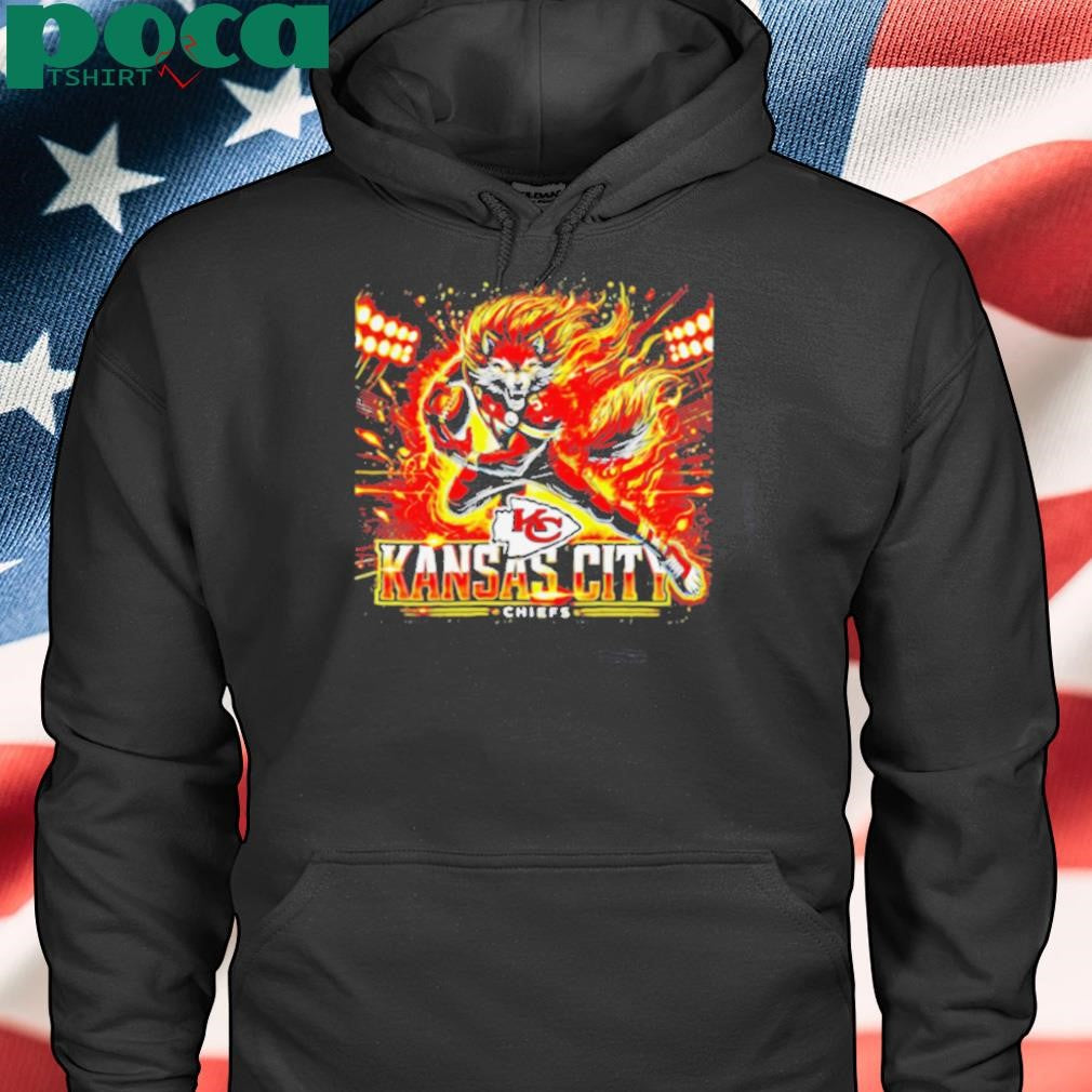 Electrifying Kansas City Chiefs Transparent mascot 2025 shirt