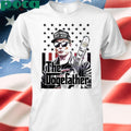 Elon Musk The Dogefather Chainsaw Doge Us Flag T Shirt
