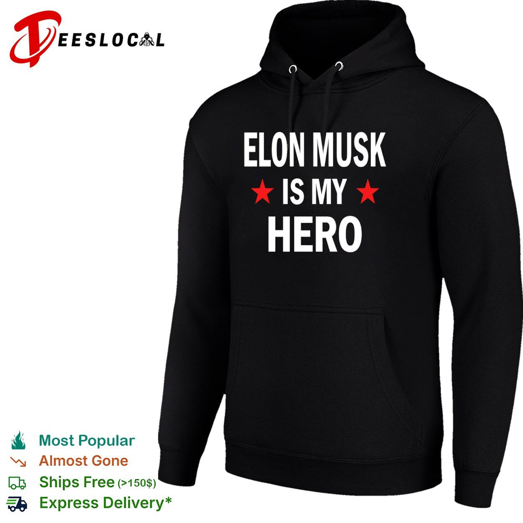 Elon Musk hero red stars Elon Musk is my hero shirt