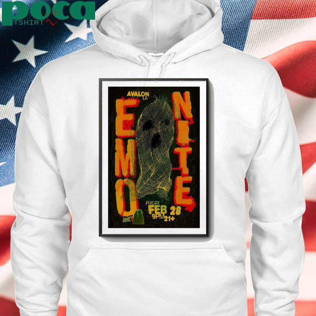 Emo Nite February 28 2025 Avalon Los Angeles CA Poster shirt