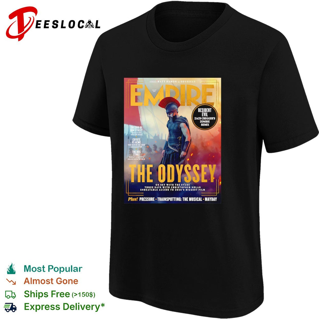 Empire magazine The Odyssey warrior cover shirt