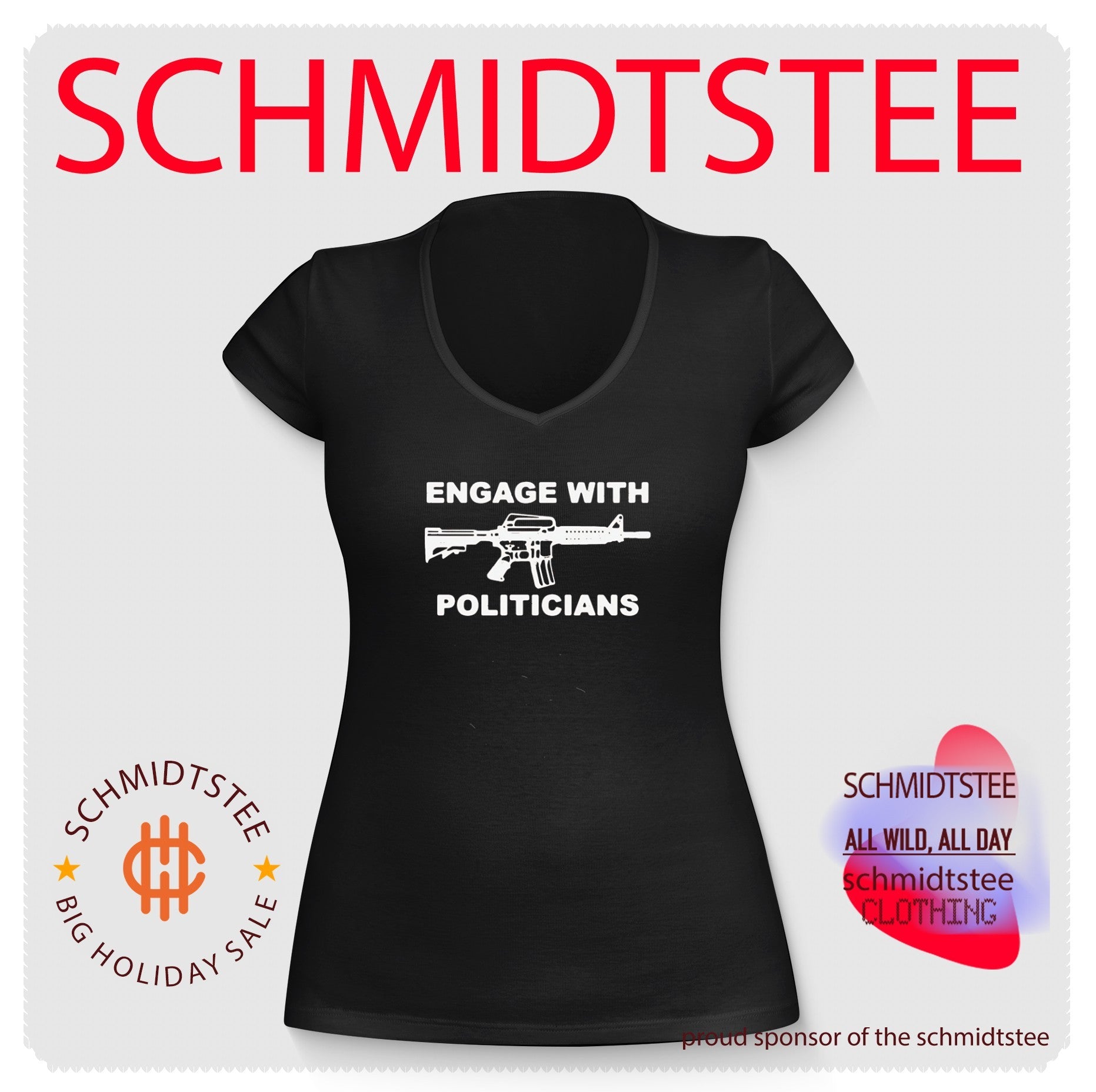 Engage with Politicians Second Amendment shirt