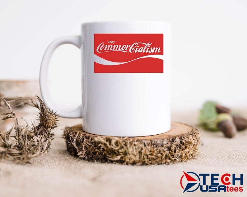Enjoy Commercialism Cola parody shirt