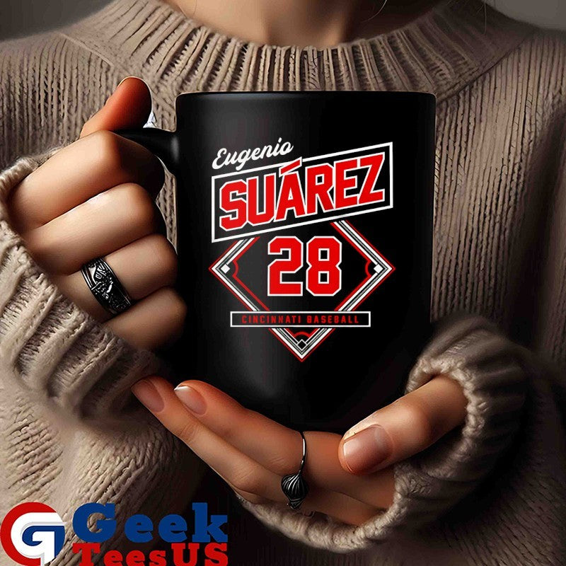 Eugenio Suarez 28 player Cincinnati Reds baseball Classic Diamond shirt
