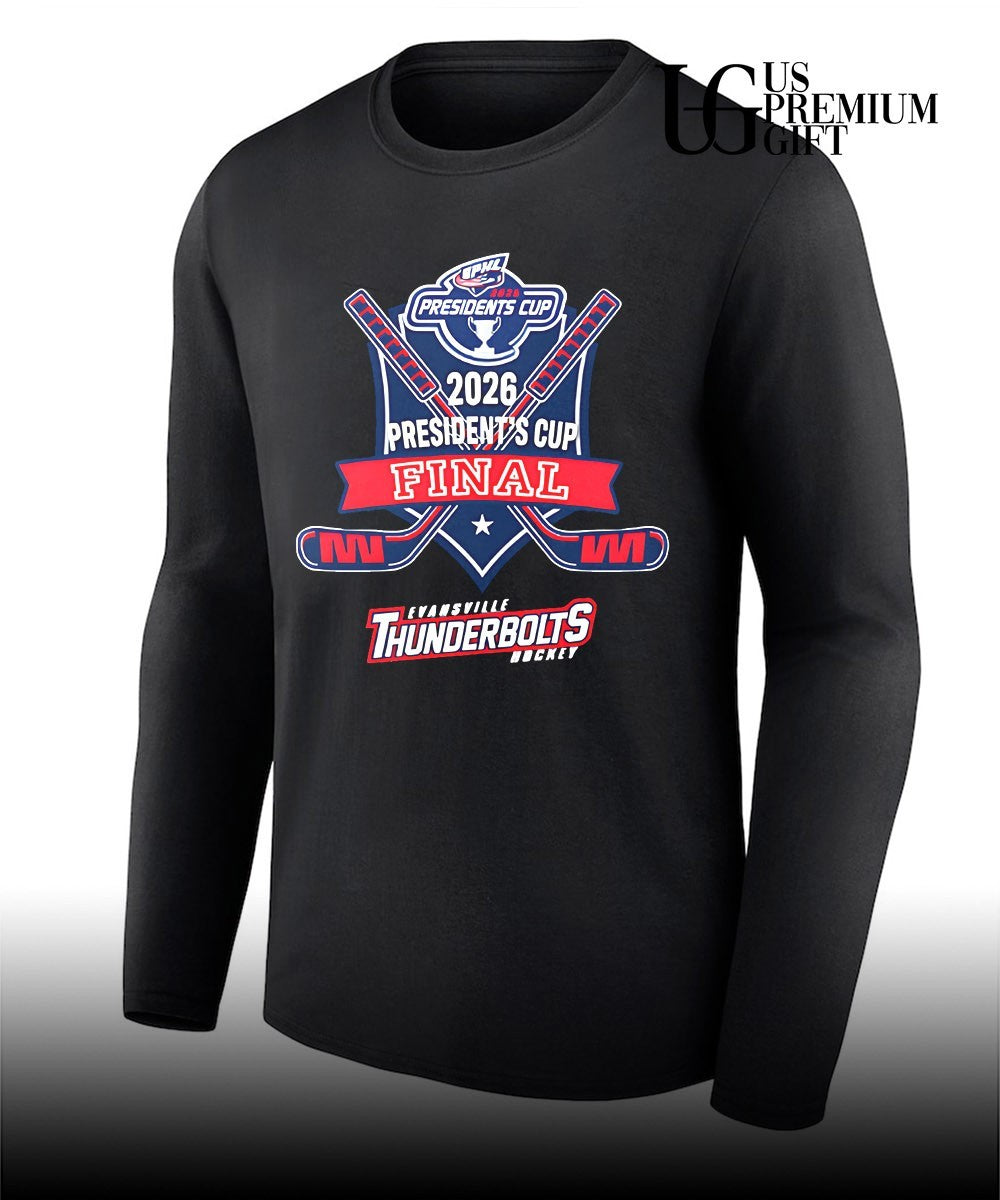 Evansville Thunderbolts hockey President’s Cup Final 2026 shirt