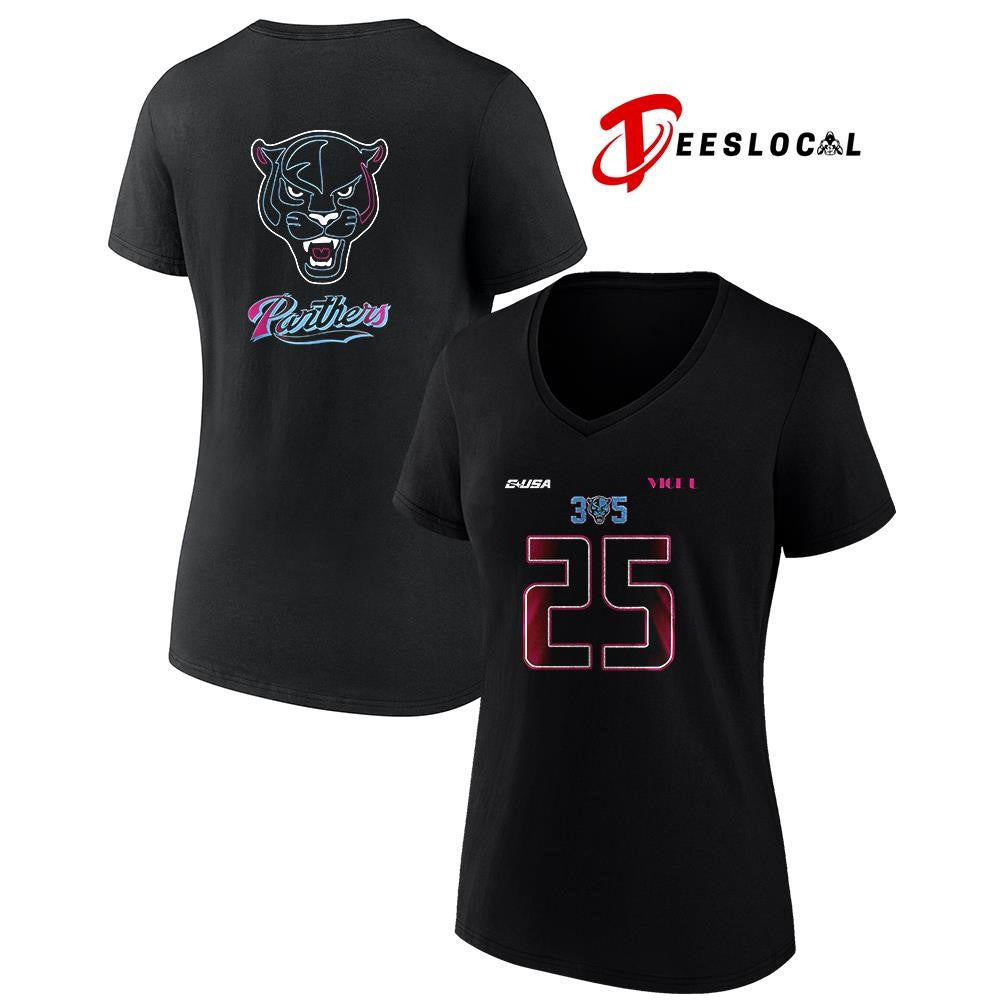 FIU Panthers 305 25 volume III neon lights graphic shirt