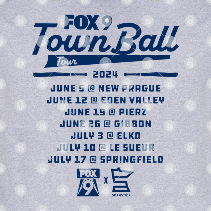 FOX 9 Town Ball Tour 2024 Minnesota T Shirt