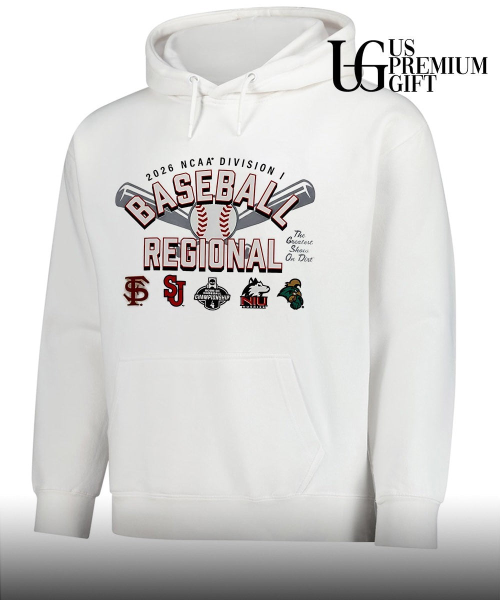 FSU and St. John’s University and Northern Illinois University and Coastal Carolina Chanticleers Baseball Regional Division I NCAA 2026 shirt