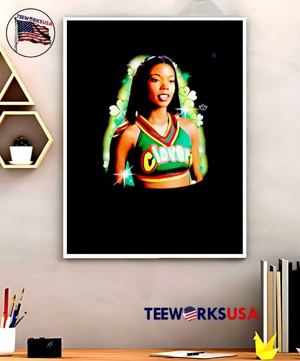 Fan Favorite Gabrielle Union Cheerleader Clover Shirt