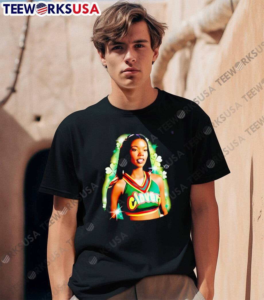 Fan Favorite Gabrielle Union Cheerleader Clover Shirt