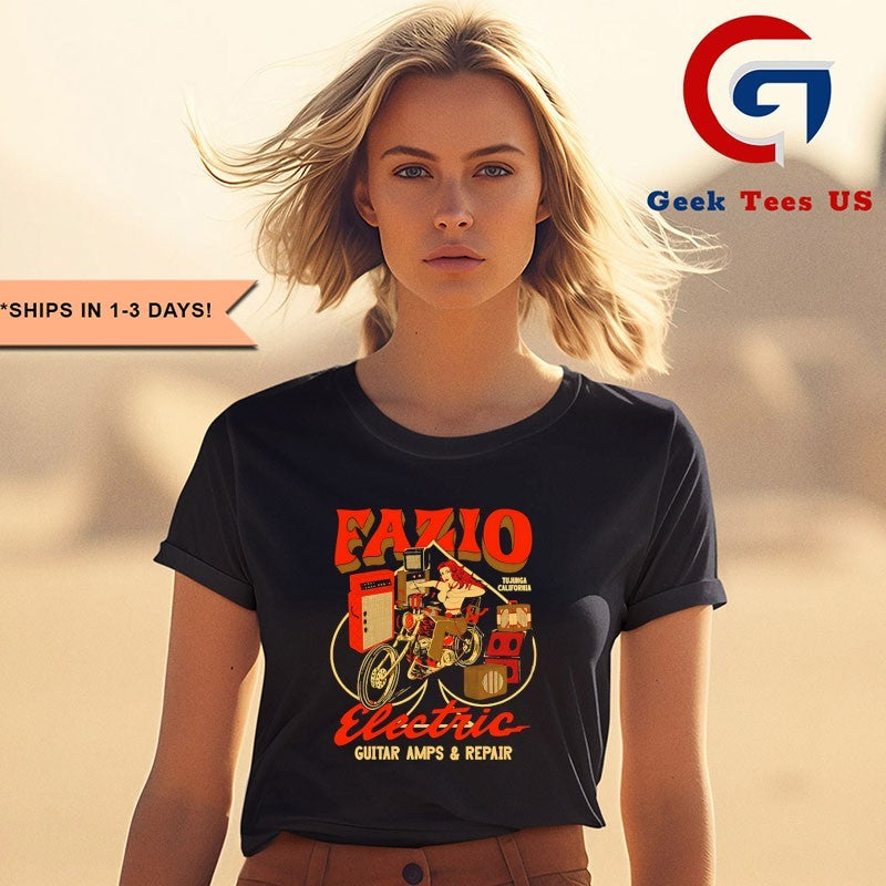 Fazio Electric Guitar Amps and Repair shirt