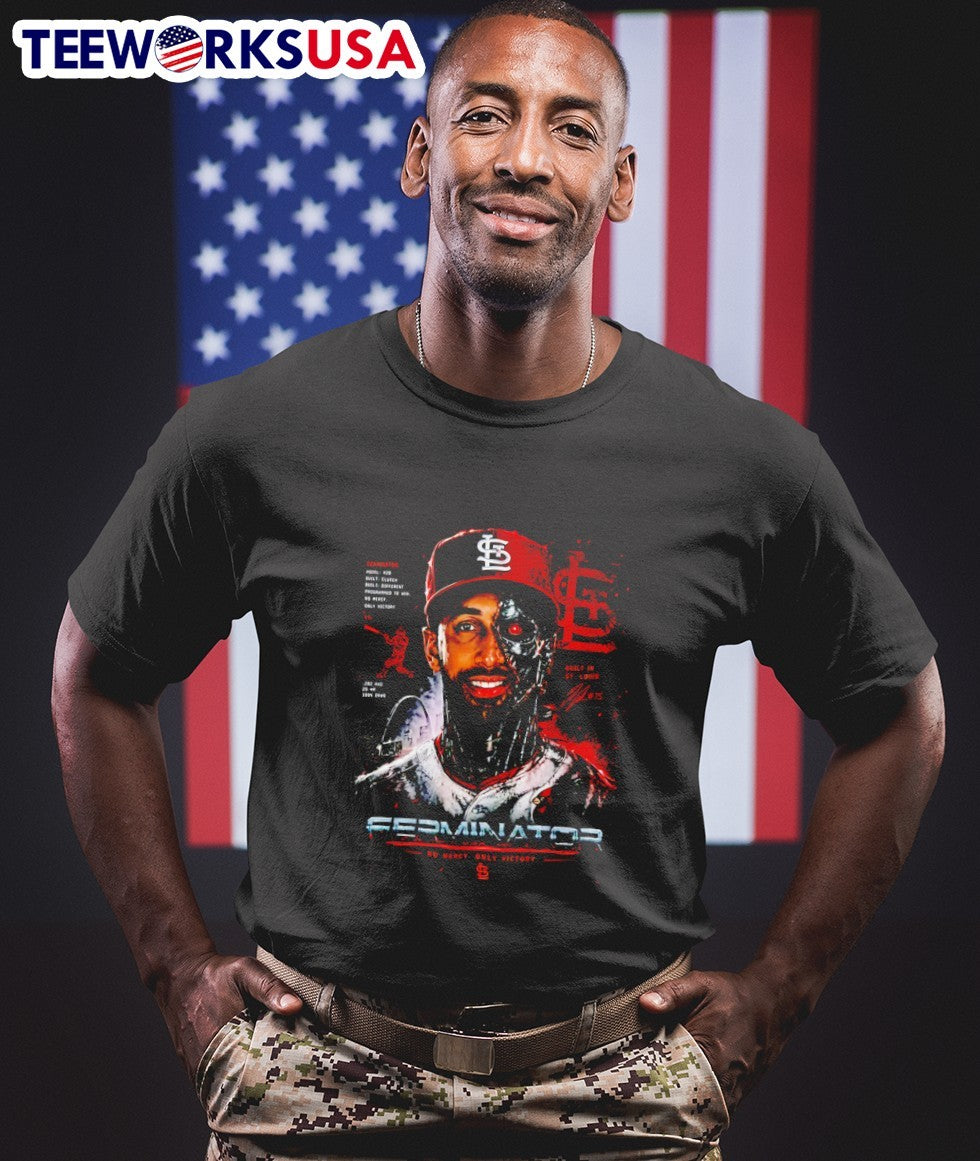 Ferminator Model 28 Built Clutch Built Different Programmed To Win No Mercy Only Victory St Louis Cardinals Shirt