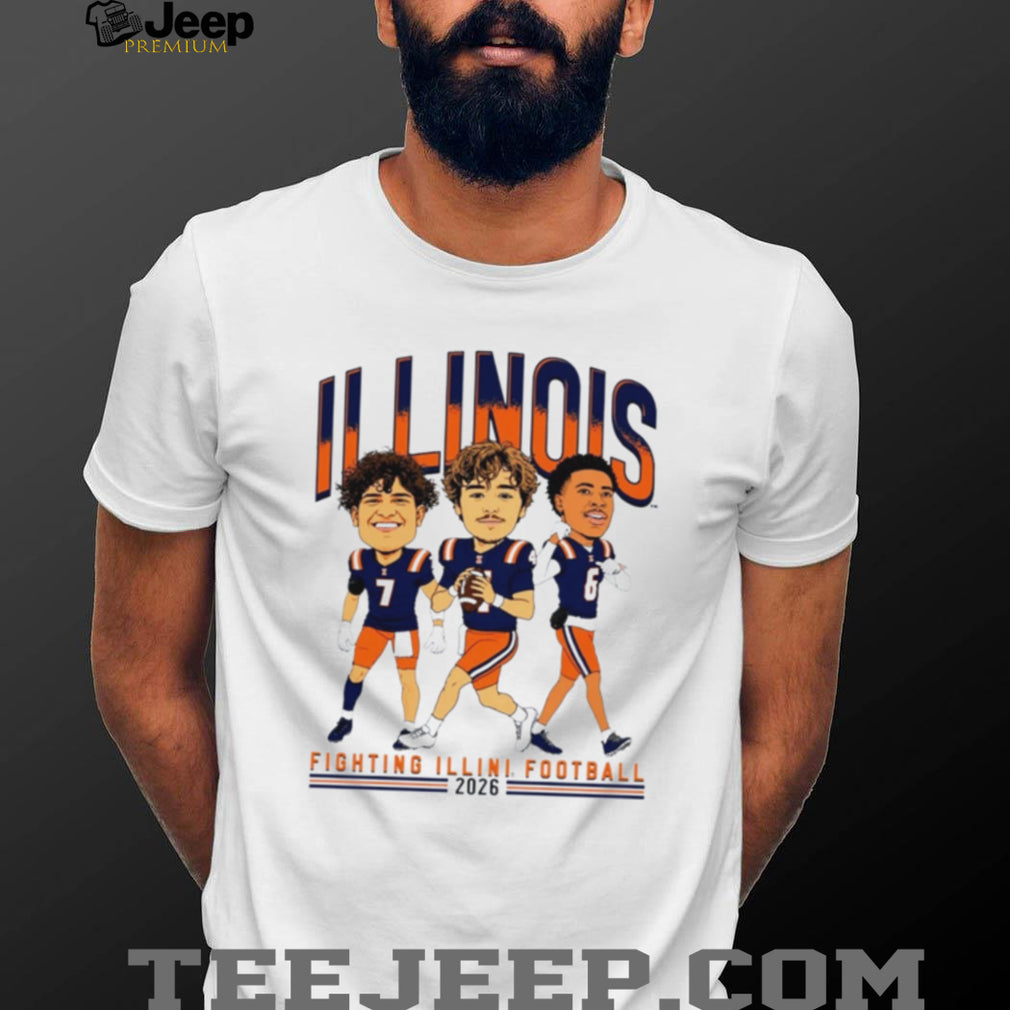 Fighting Illini Football Big Ten Media Day 2026 Players 7 4 6 shirt
