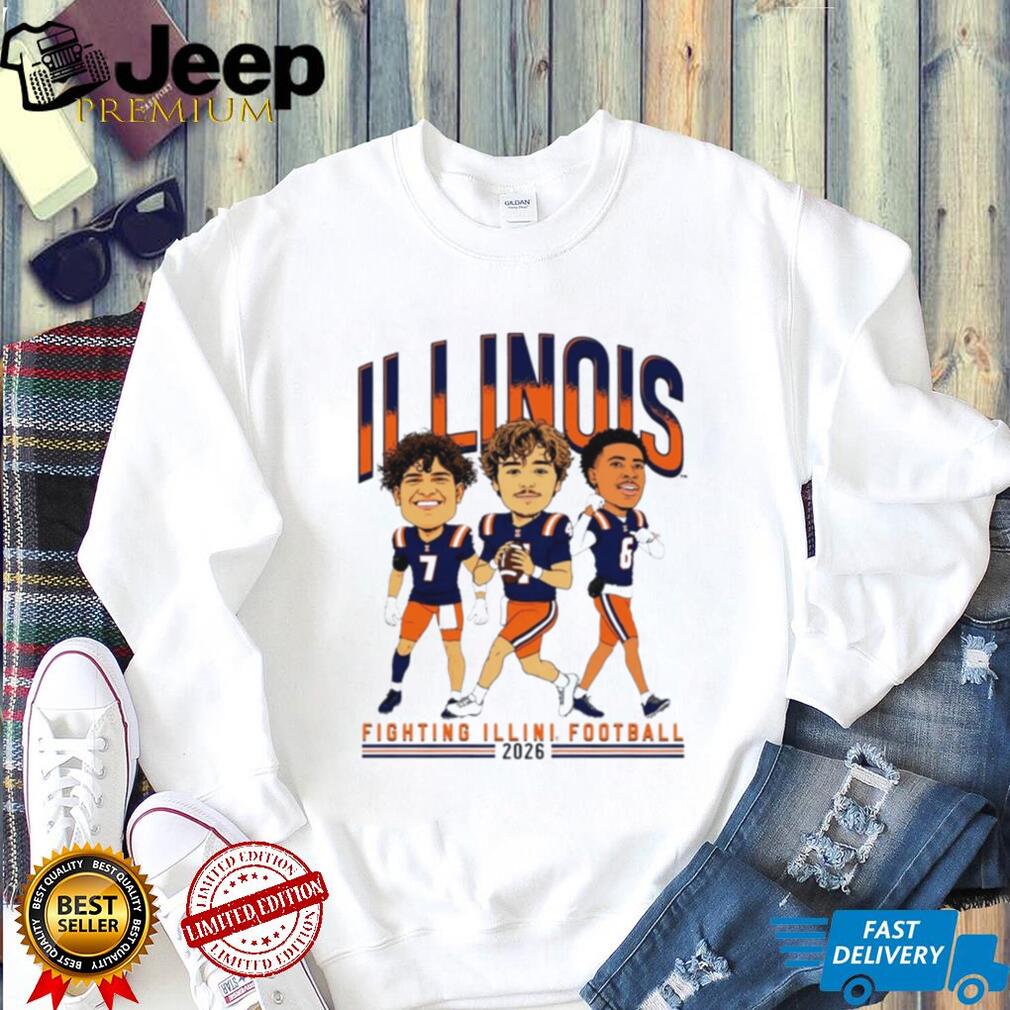 Fighting Illini Football Big Ten Media Day 2026 Players 7 4 6 shirt