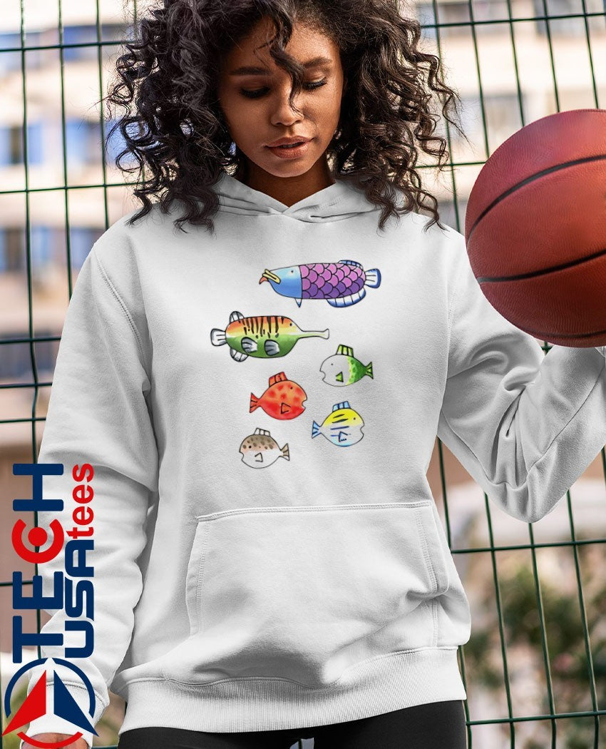 Fishing Wii play fish species shirt