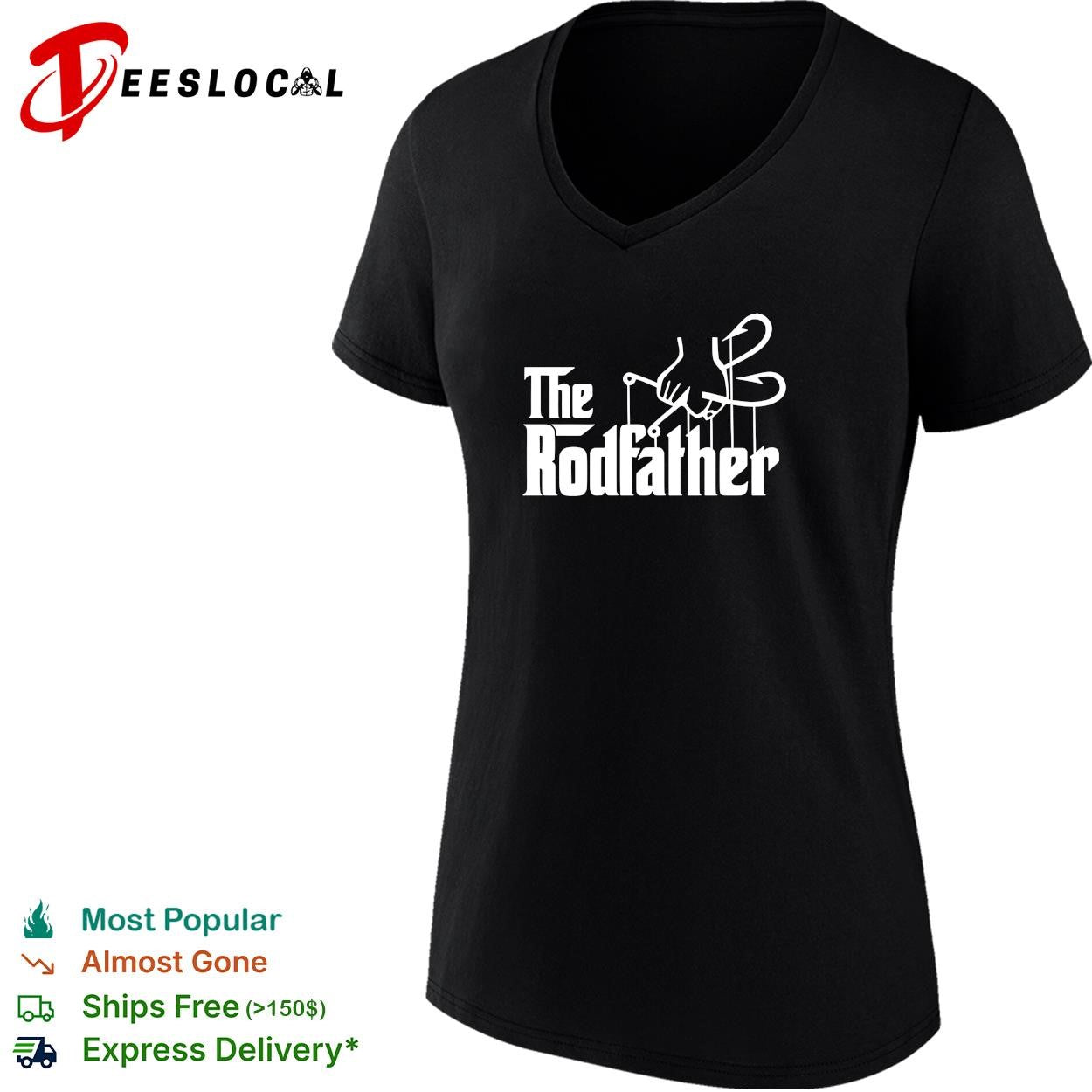 Fishing the Rodfather puppet hooks shirt