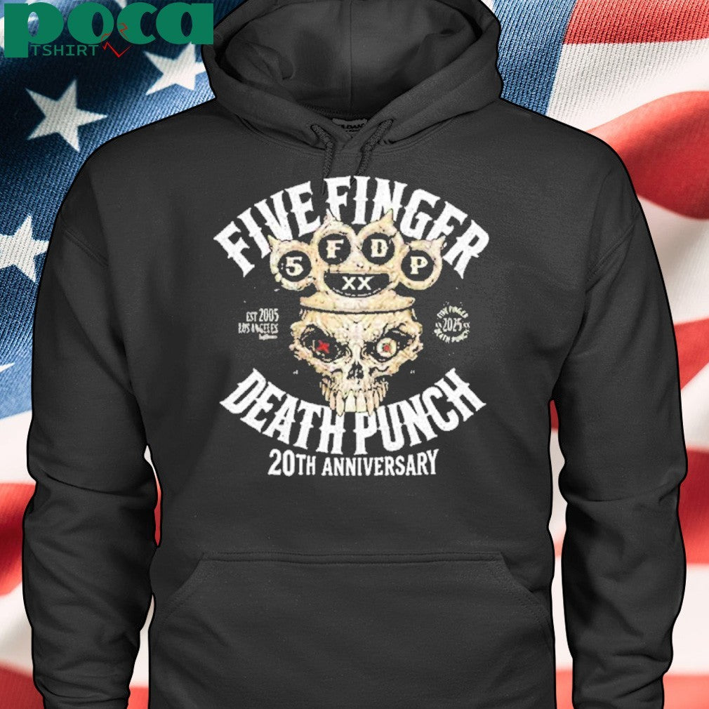 Five Finger Death Punch 20th Anniversary Knucklehead Two Sides Merchandise 2025 T-Shirt
