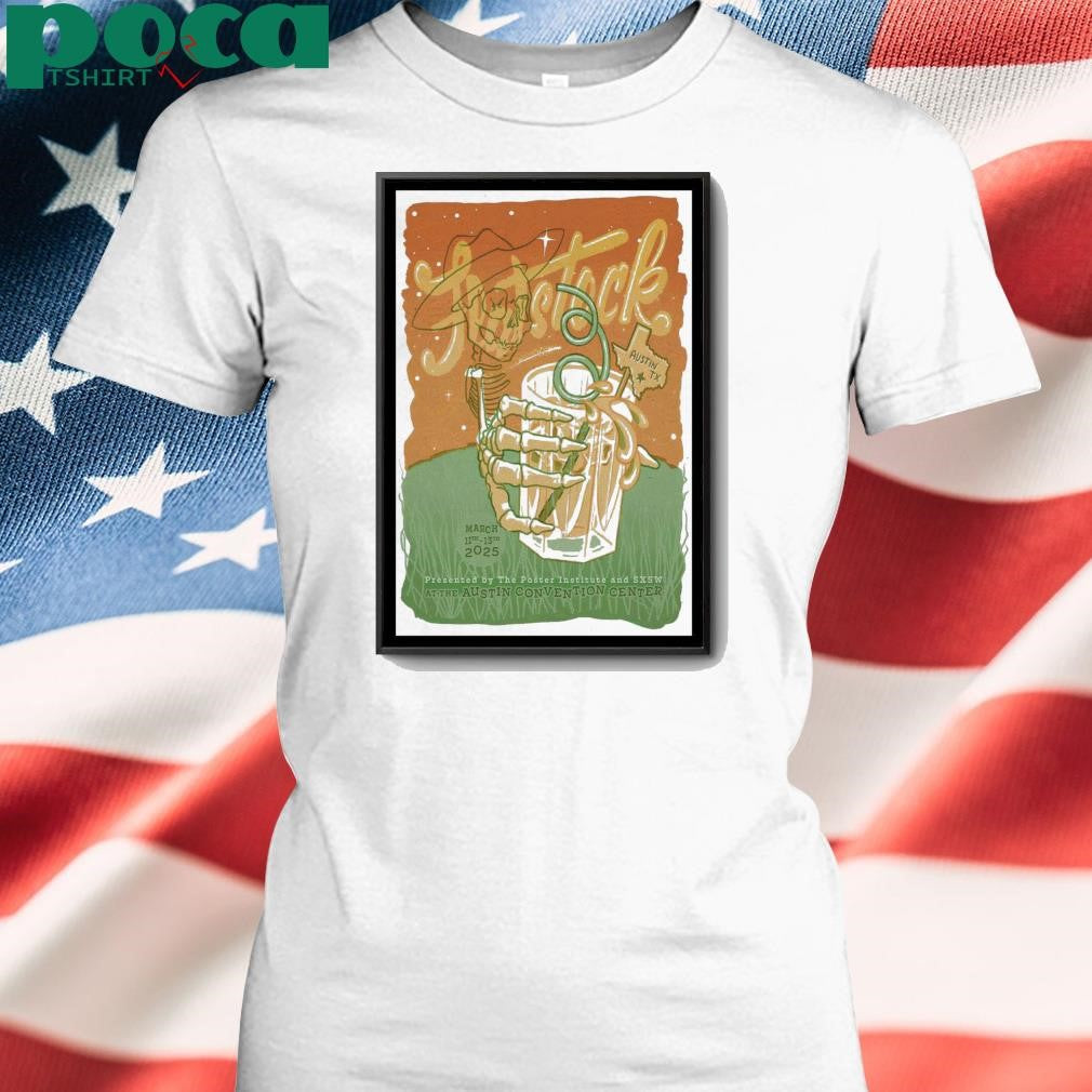 Flatstock March 11-13, 2025 Austin Texas Event Poster shirt