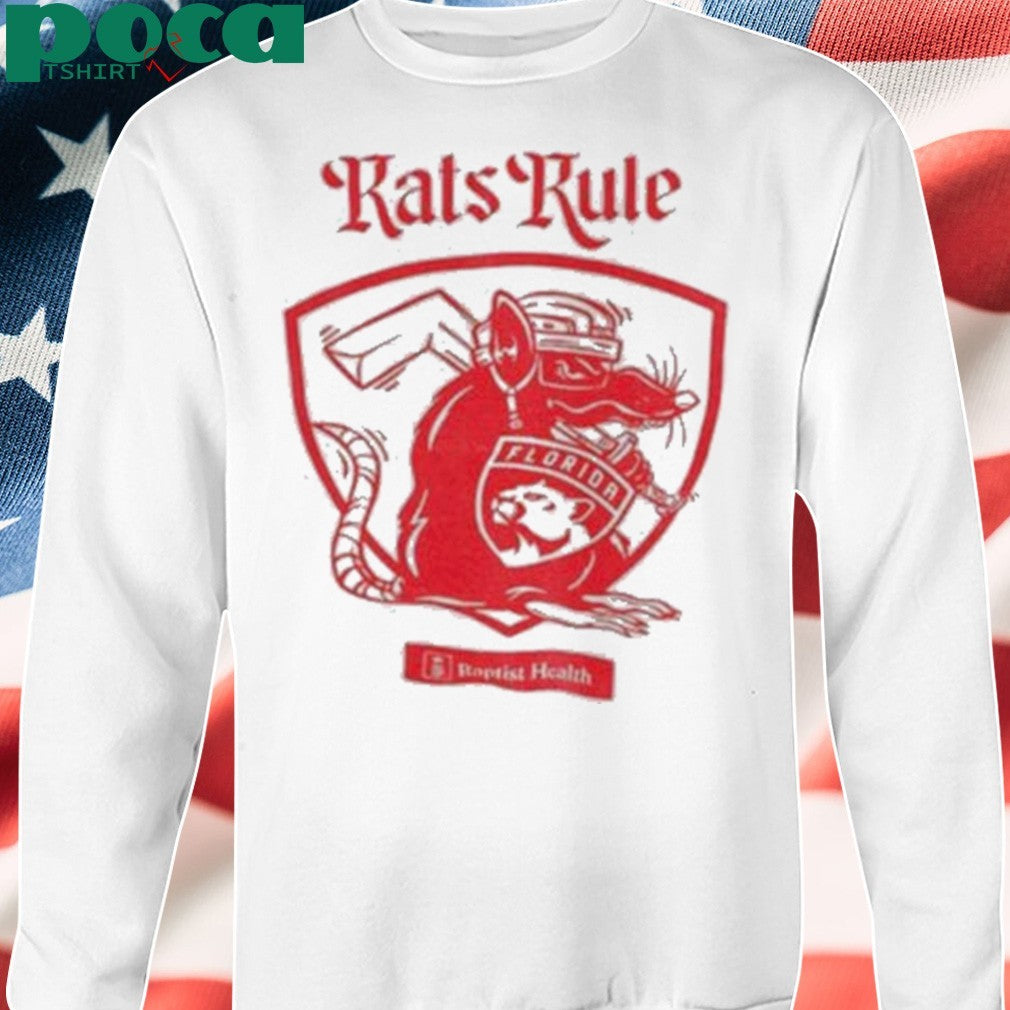 Florida Panthers NHL Hockey Rats Rule Baptist Health shirt