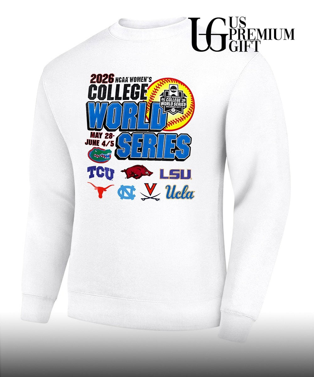 Florida TCU Arkansas LSU Texas UNC UVA UCLA 2026 NCAA Women’s College World Series shirt