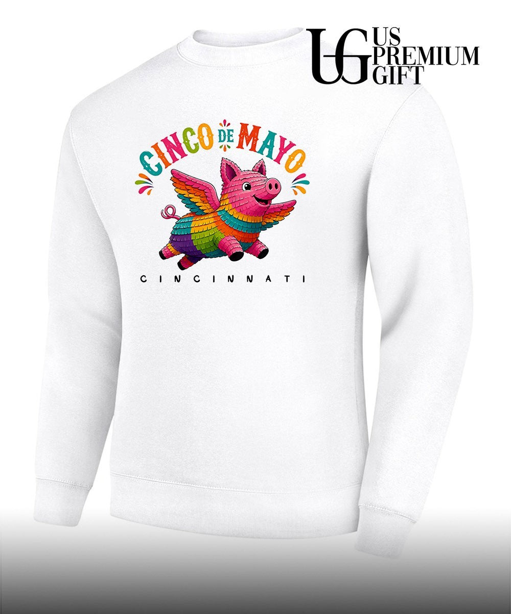 Flying Pig Pinata Cinco de Mayo Cincinnati shirt