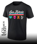 Fox Alien Castle Harp San Antonio Spurs NBA shirt