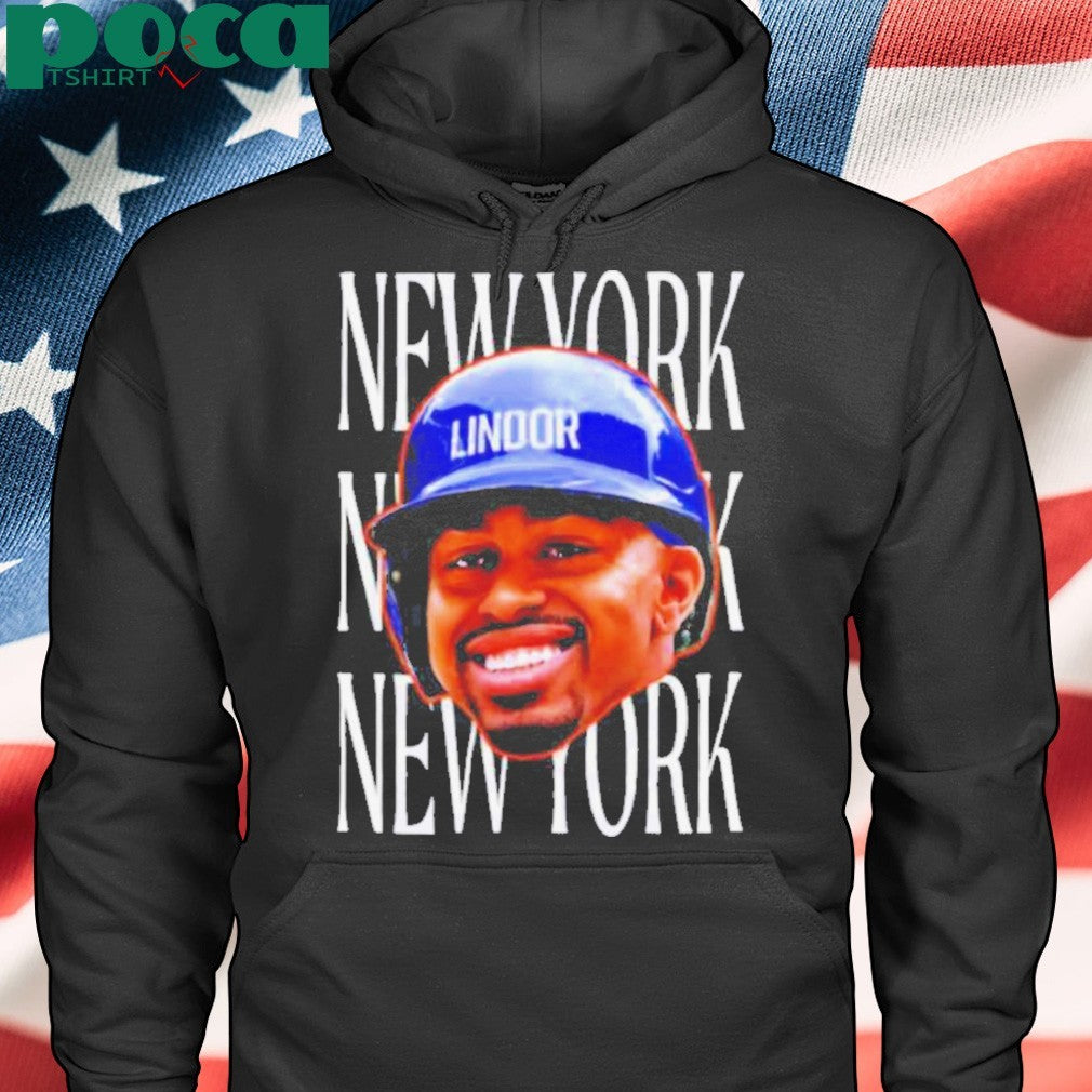 Francisco Lindor New York Mets head in the Game Series 2025 shirt