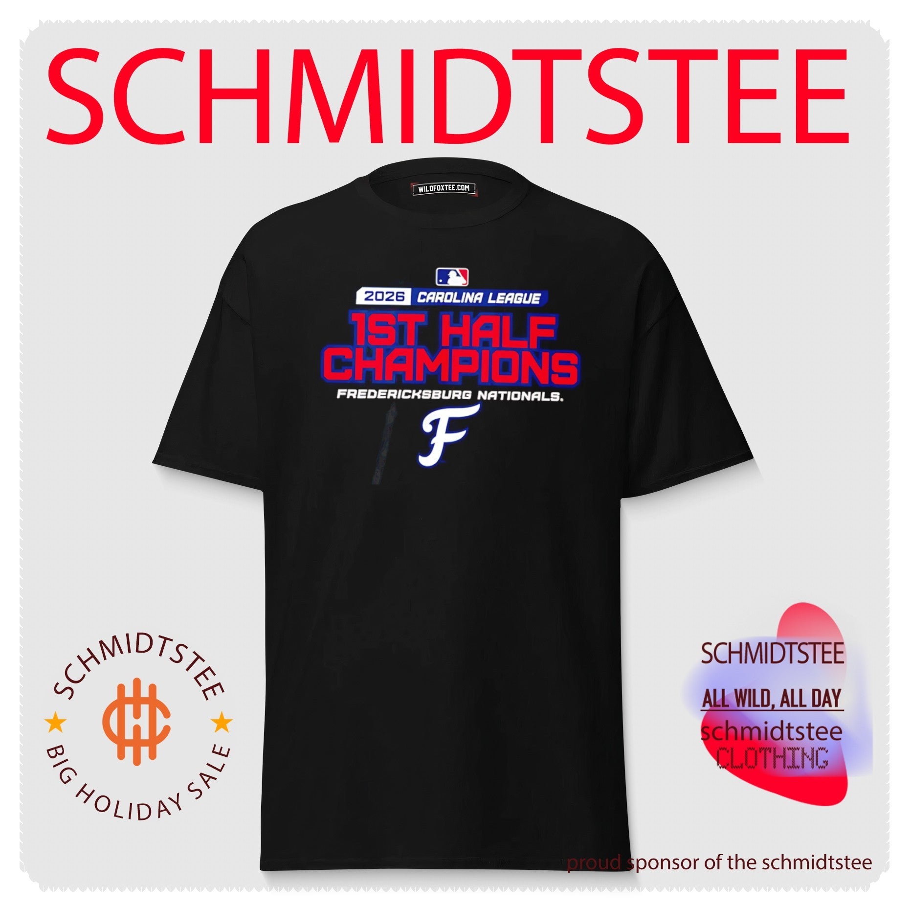Fredericksburg Nationals First Half Champions 2026 shirt