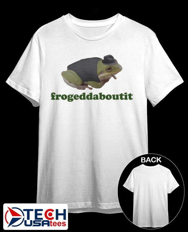Frogeddaboutit frog smoking shirt