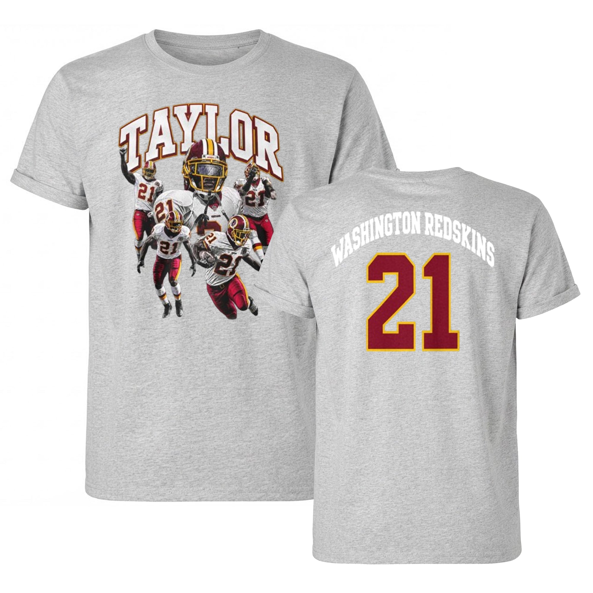 [Front+Back] Taylor Washington Redskins 21 Northwest Stadium Shirt