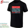 Fun fact of life calendar says WTF shirt