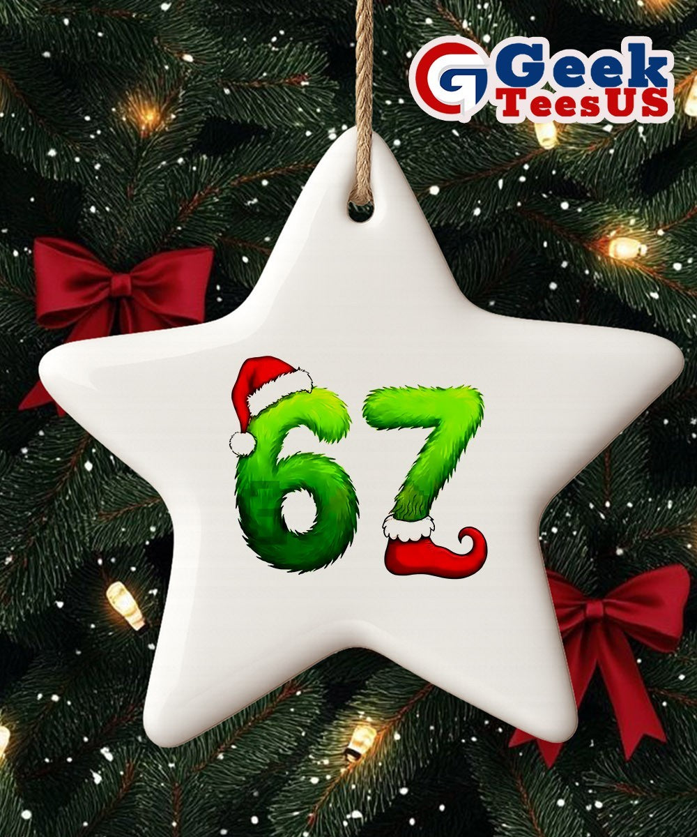 Funny Gen Z Pop 67 meme Ornament
