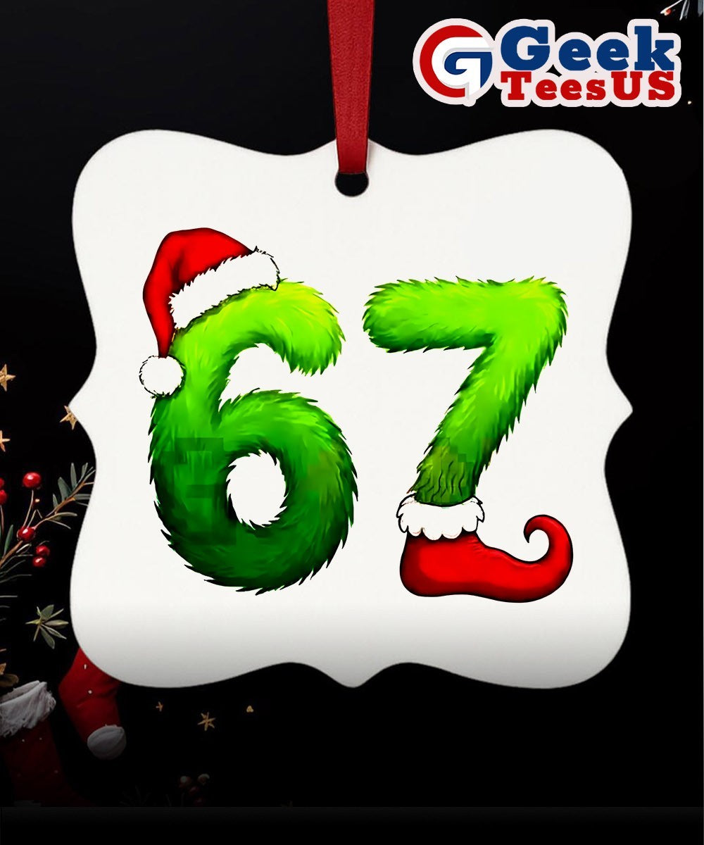 Funny Gen Z Pop 67 meme Ornament