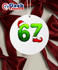 Funny Gen Z Pop 67 meme Ornament