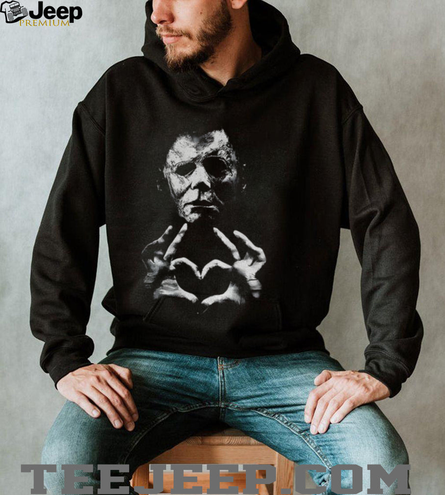 Funny Halloween 2026 Michael Myers Heart Hands shirt