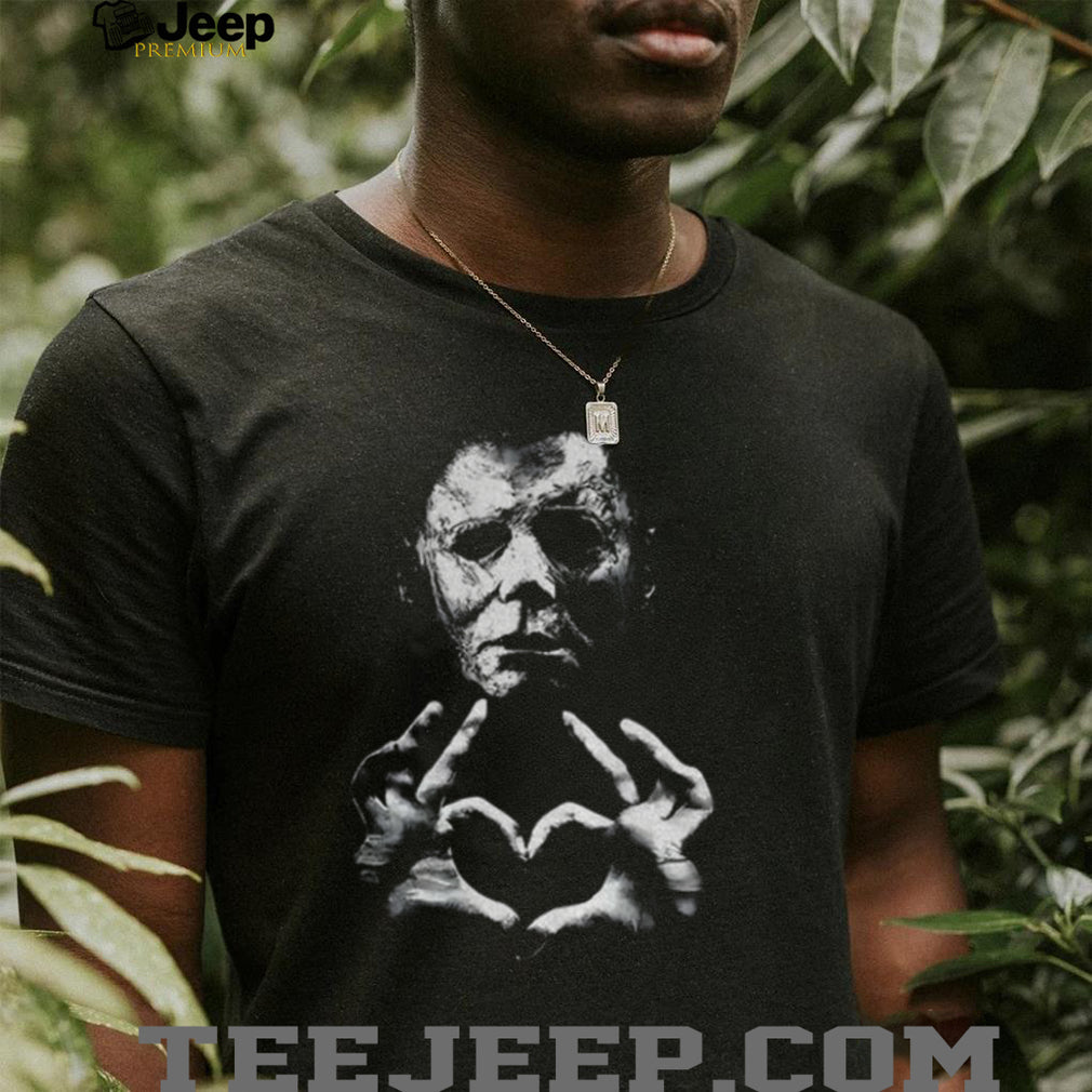 Funny Halloween 2026 Michael Myers Heart Hands shirt