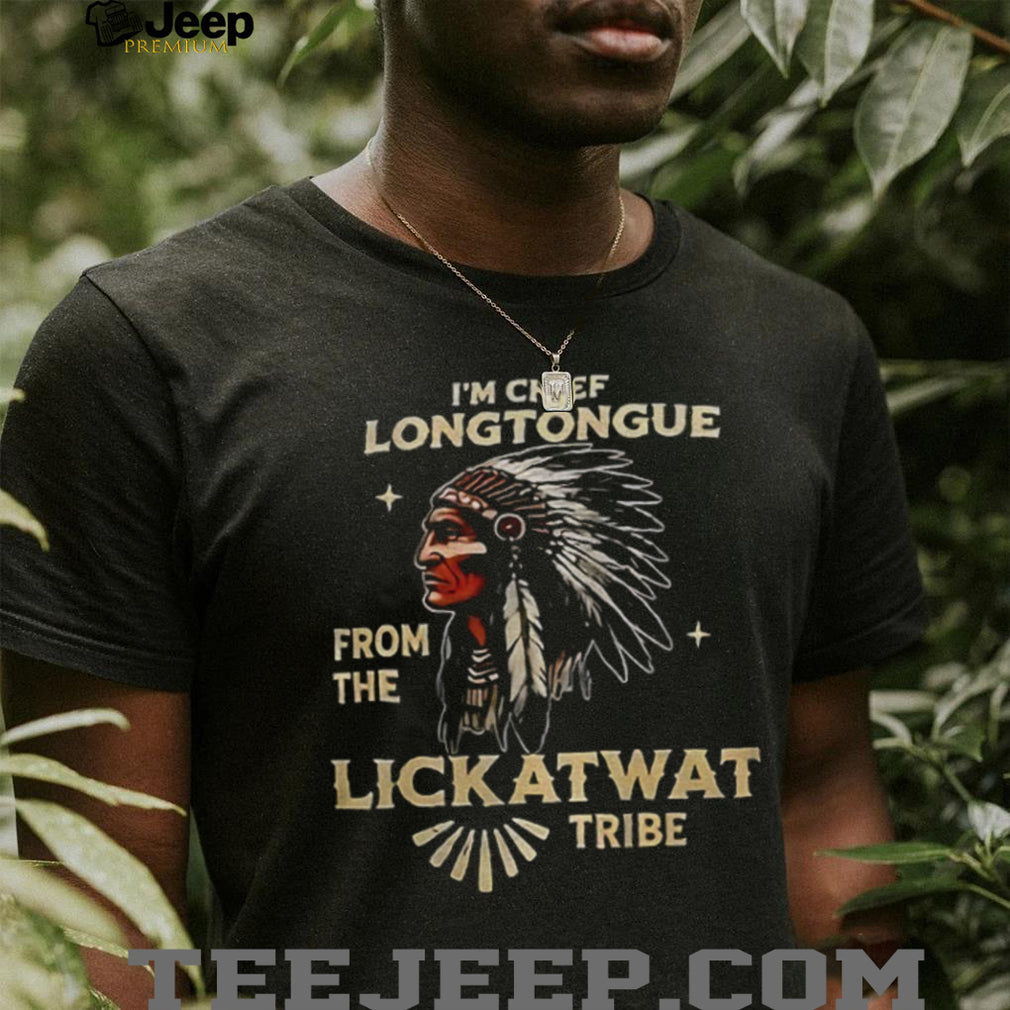 Funny Native American Chief Longtongue Tribe Graphic Shirt