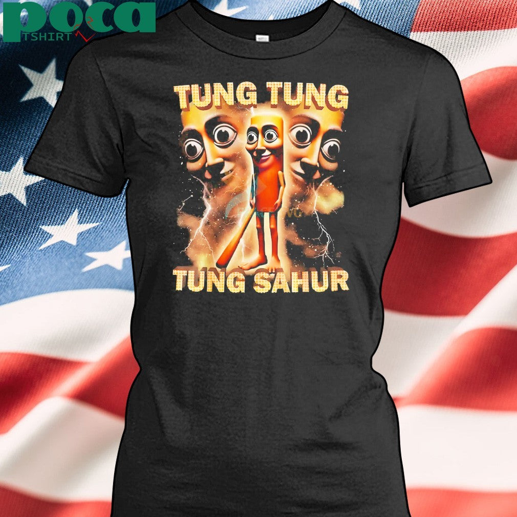 Funny Tung Tung Tung Sahur Brainrot Character Meme Shirt