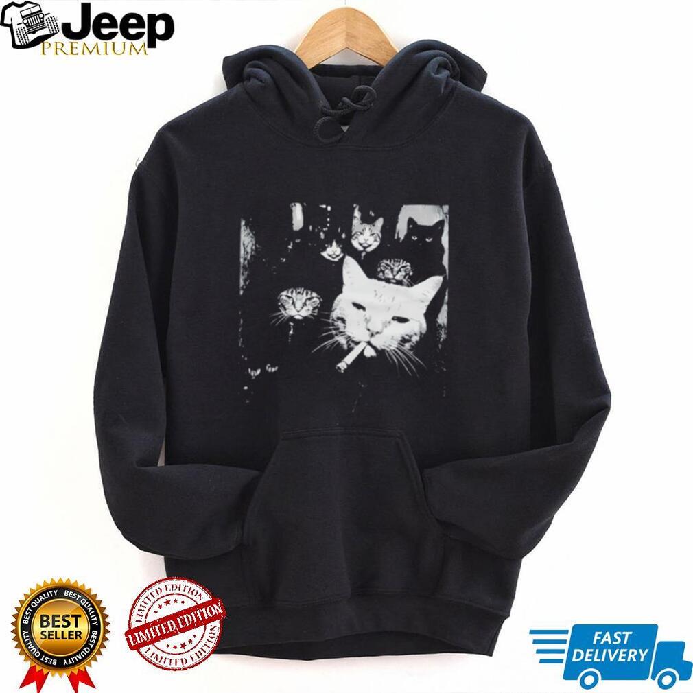 Funny smoking mafia cat gang shirt