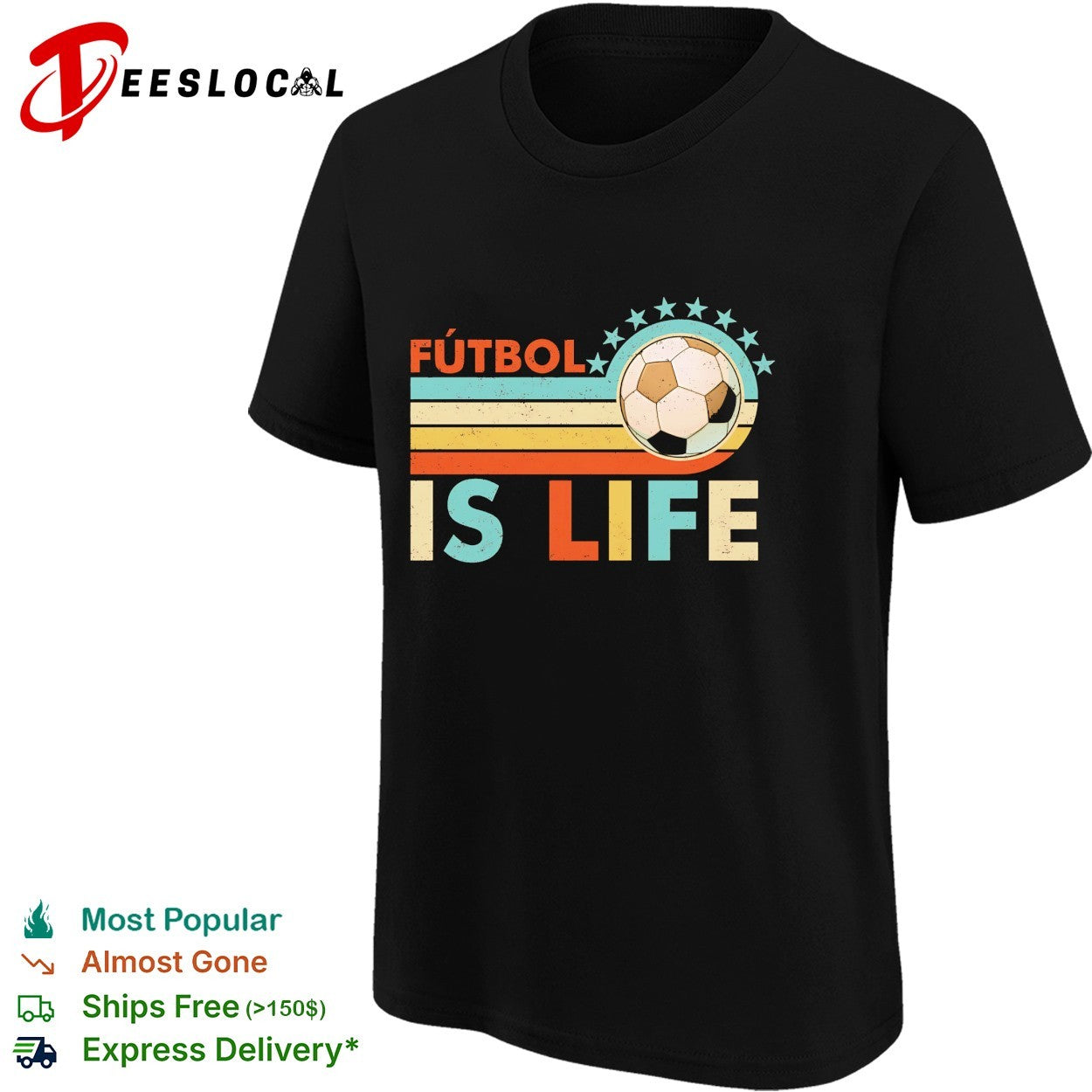 Futbol is life football vintage shirt