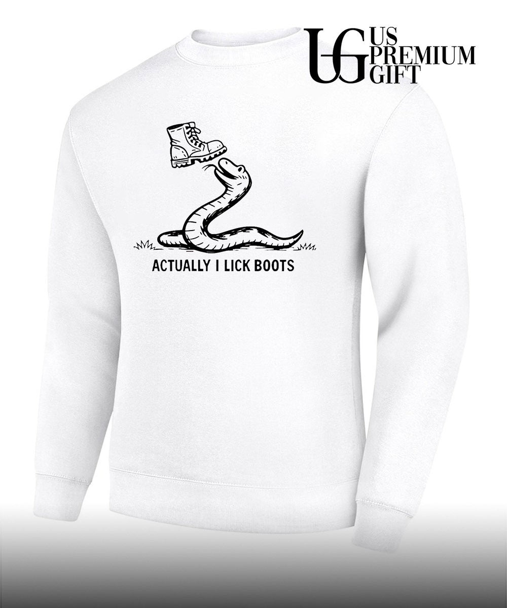 Gadsden Snake Boot Symbolism Actually I Lick Boots shirt